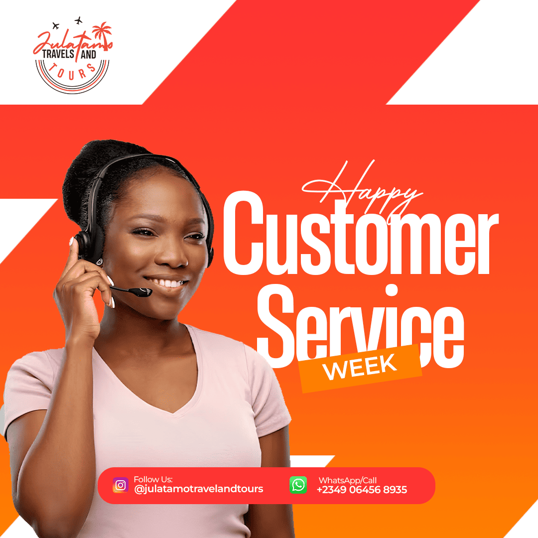 Happy Customer Service Week Flyer thumbnail