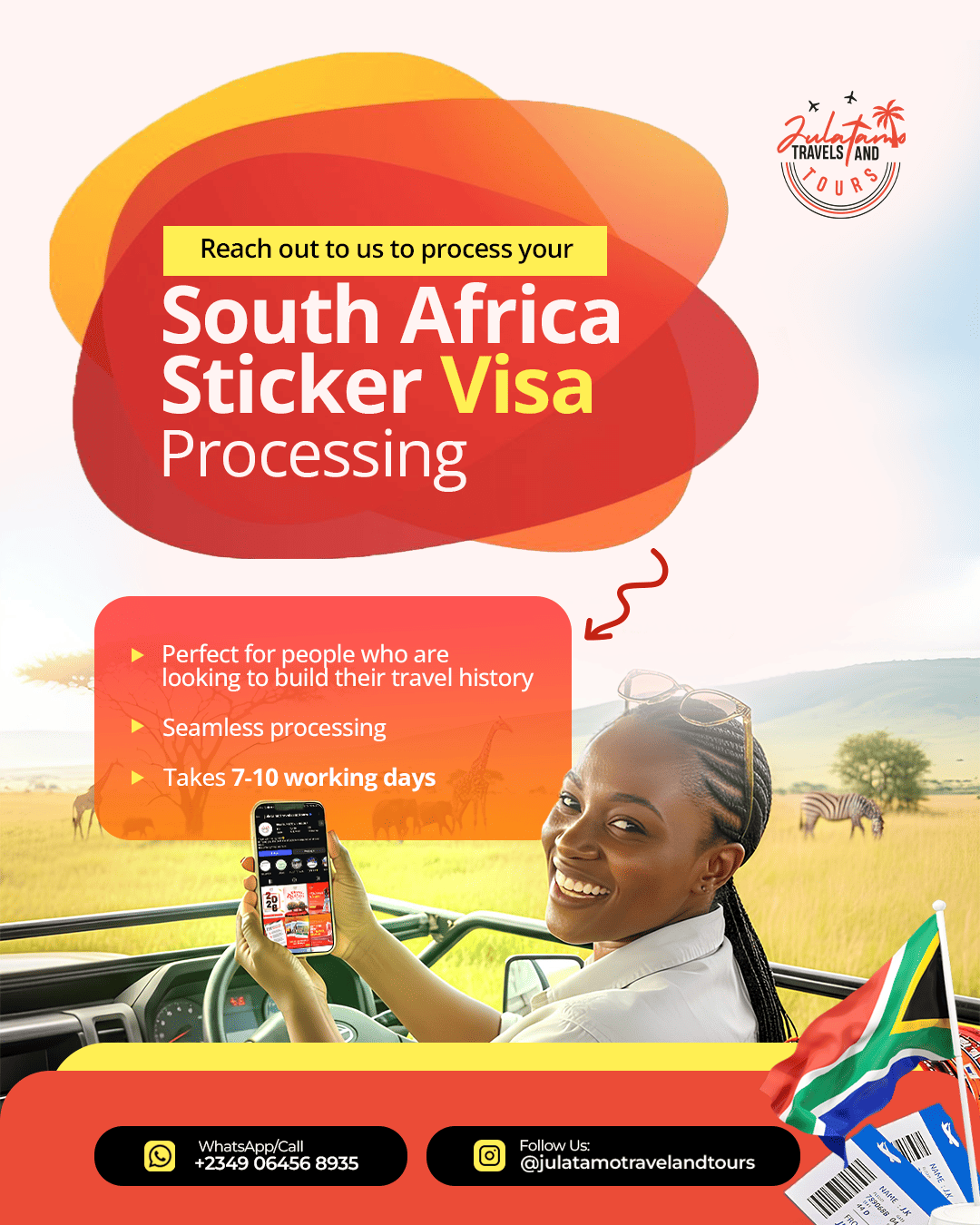 South Africa Sticker Visa Processing Flyer thumbnail