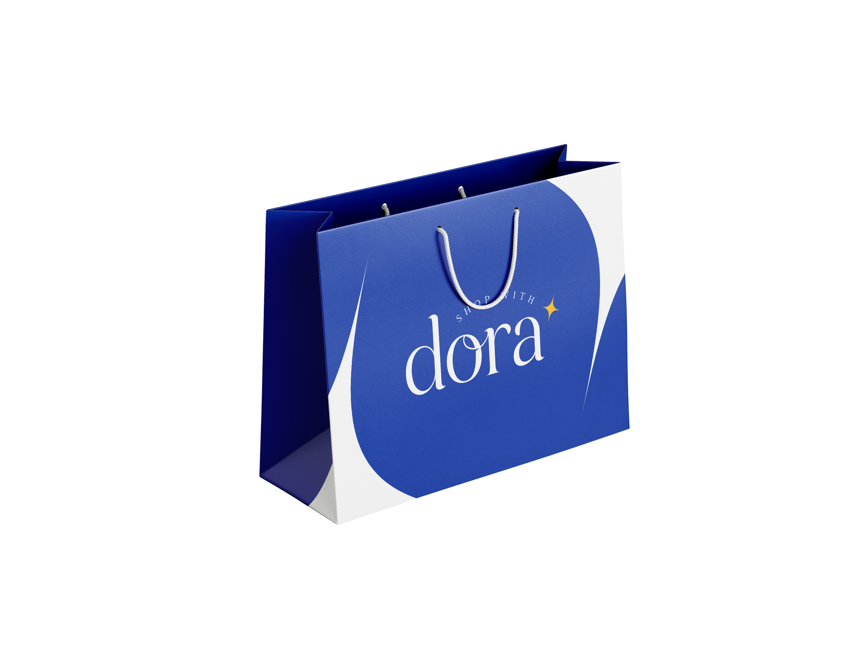 Shop with Dora shopping bag mockup