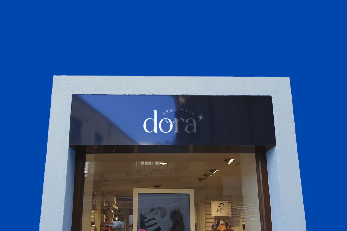 Shop with Dora brand presentation board