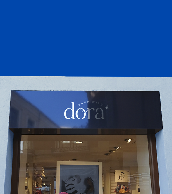 Shop with Dora brand mockup